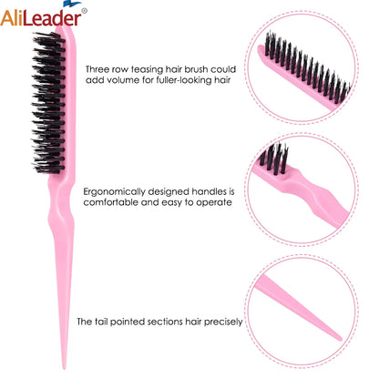 Cepillo de pelo de nailon de alta calidad para mujer, 1 unidad, para peinar el cabello, cola de caballo, esponjosa, de viaje, accesorios de peluquería.