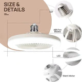  Smart 2 In 1 Ceiling Fan With Remote Control Lighting E27 Conversion Base  Lighting Base Suitable for Bedroom and Living