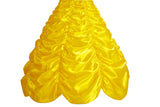 Children Princess Costume Kids Halloween Carnival Beauty Beast Birthday Party Clothes Girl Yellow Belle Cosplay Dress Up