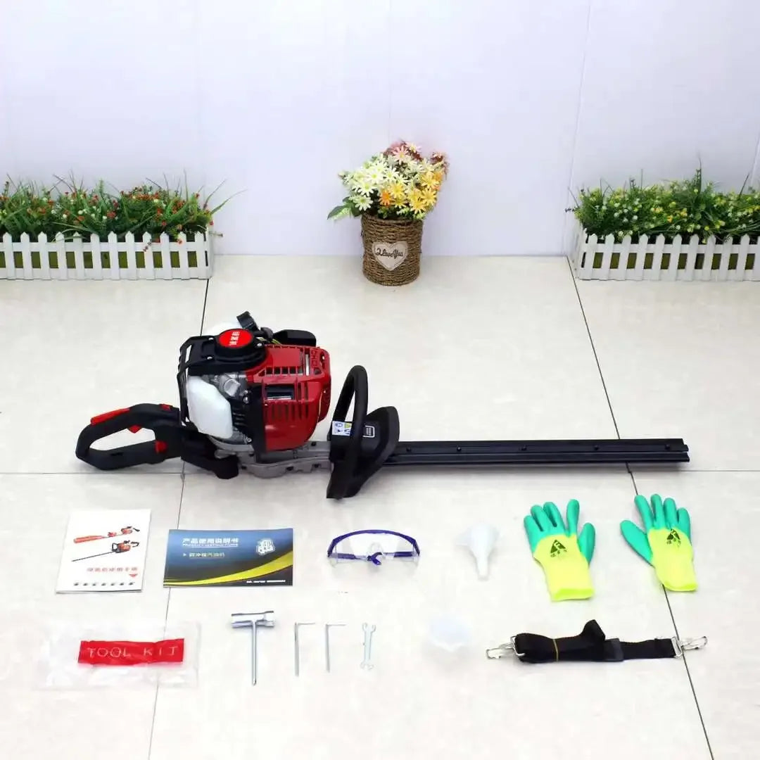 38CC Four Stroke Gasoline Double Blade Hedge Trimmer GX35/GX25 High Power Pruning Machine Petrol Branch Cutter