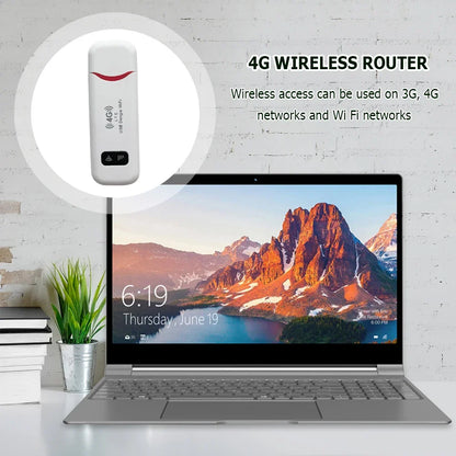 Dongle USB inalámbrico 4G LTE, banda ancha móvil de 150 Mbps, módem, tarjeta SIM 4G, enrutador inalámbrico, adaptador WiFi inalámbrico para casa y oficina.