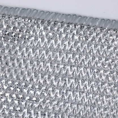 20/2pcs Thickened Steel Wire Cleaning Cloth Double -layer Non -stick Oil Iron Dishrag Kitchen Pan Pot Dishes Cloths Rags