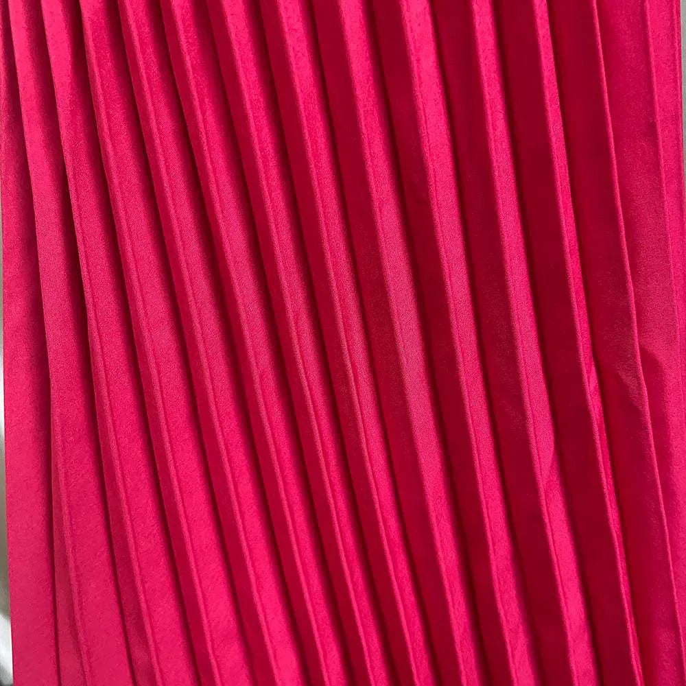 Elegant Pleated Jumpsuits & Rompers for Women V Neck Ruffles High Waisted Loose Floor Length Luxury Female Birthday Party Romper