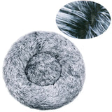 40-90cm 6 Sizes Round Pet Bed for Large Dog Bed Super Soft Cat Bed Plush Dog House for Medium Dog House Winter Warm Sleeping