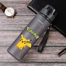 Anime Pokemon Portable Plastic Water Bottle 560ML Ash Ketchum Pikachu High Capacity Insulation Outdoor Water Cup for Kids Gift