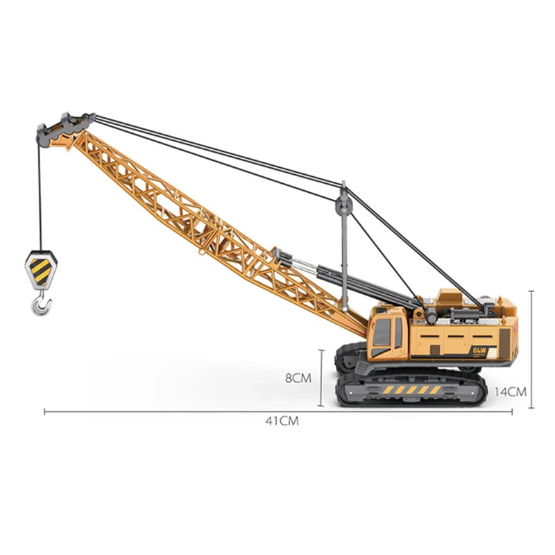 Juguetes para niños, tractor de aleación, excavadora, buldózer, grúa en miniatura, camión, modelo de vehículo agrícola de ingeniería fundido a presión, regalos para niños