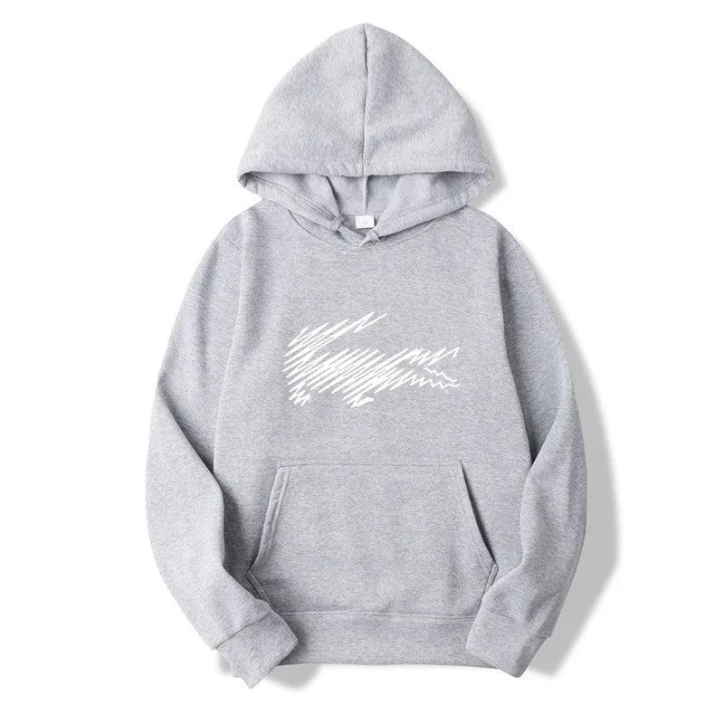 Men's and Women's Hoodie Sweatshirt Fashion Print Black Gray Pink Hooded Hip Hop Wool Hoodie Men's Brand Hoodie Street Clothing
