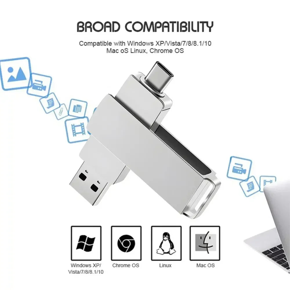 Memoria USB 3.0 Xiaomi de 16 TB, 8 TB y 4 TB, SSD de metal de alta velocidad, unidad flash USB portátil