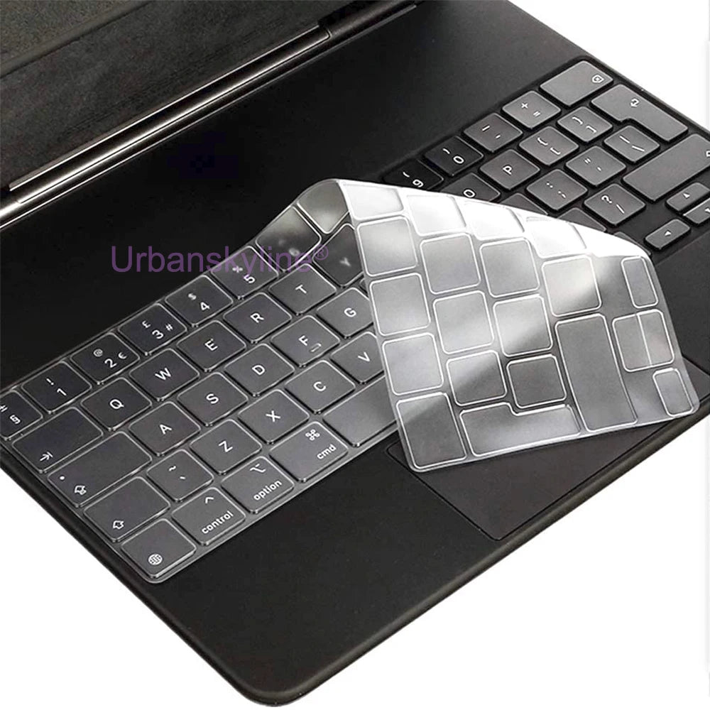 Funda con teclado para iPad Pro 12.9, Pro 11, Magic Keyboard 10.5, Air 5, 4, 3, 7, 8, 9 y 10, funda inteligente de silicona con protector de TPU, UE