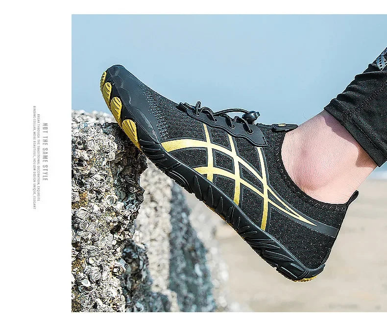 New Men's Hiking Sport Shoes Deep Squat Fitness Shoes Fishing Swimming Wading Shoes Surfing Diving Beach Five-Finger Shoes