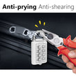 8-Digit Combination Outdoor Button Waterproof Fixed Random Code Padlock Zinc Alloy Luggage Travel Smart Lock With Key Anti-Theft