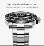 ADDIESDIVE Quartz Watch for Men 316L Stainless Steel Super Luminous Ceramic Bezel 200m Waterproof Classic Diving Men‘s Watch