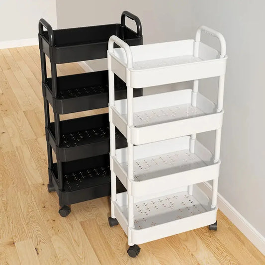 Multi-Layer Trolley Rack Kitchen Floor Bedroom Baby Snacks Mobile Bathroom Bathroom Storage Rack