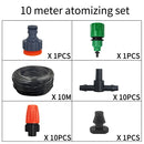Fog Nozzles Irrigation Kit 5M-20M Garden Automatic Spray Misting Plant Watering System with 4/7 PE Hose and Connector