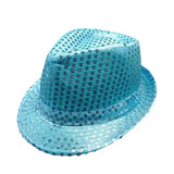 Stylish Unisex Hemming Sun Carnival Hat Unisex Stage Performance Sequins Hat