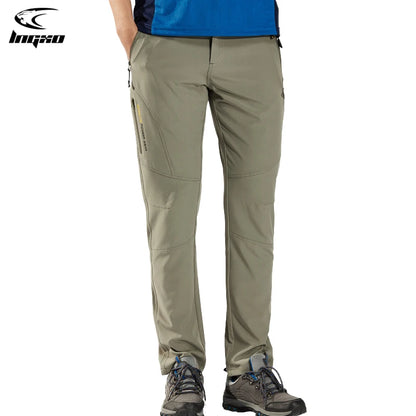 LNGXO Hiking Pants Men Quick Dry Trekking Camping Climbing Running Outdoor Rain Pants Stretch Breathable Elasticity Trousers Men