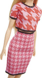 Genuine Barbie Fashionista Dolls, Brunette Hair, Blonde Fashion Doll Accessories, Dress Up Kids Toys for Girls, Children's Playthings