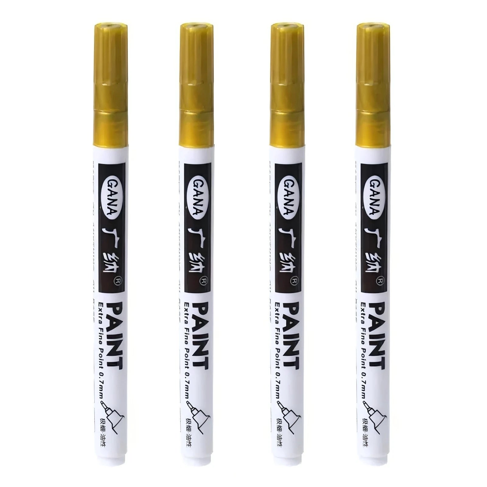 Fine tip permanent Paint Marker Pen DIY Paint Metallic Pen Permanent Gold SILVER Marker Touch Up,School Model Painting