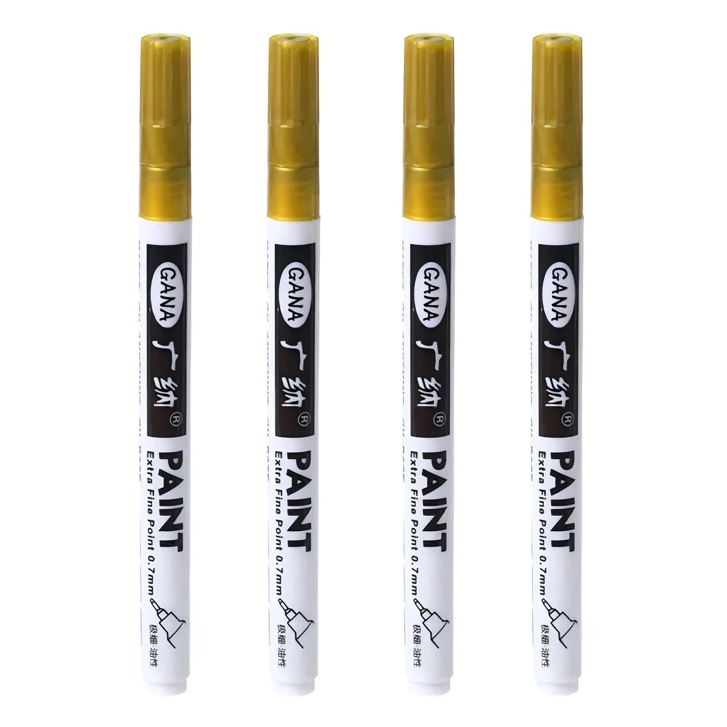 Fine tip permanent Paint Marker Pen DIY Paint Metallic Pen Permanent Gold SILVER Marker Touch Up,School Model Painting