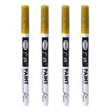 Fine tip permanent Paint Marker Pen DIY Paint Metallic Pen Permanent Gold SILVER Marker Touch Up,School Model Painting