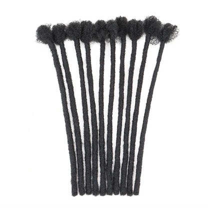 Dreadlocks sintéticos feitos à mão, 8 unidades, 10 fios, estilo hip-hop, tranças, extensão de cabelo, crochê, para homens e mulheres