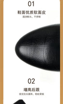 Comfortable Deep Mouth Soft Leather Anti-slip  Shoes Platform Spring 2024 Women's Block Black High Heels Office Mother Shoes