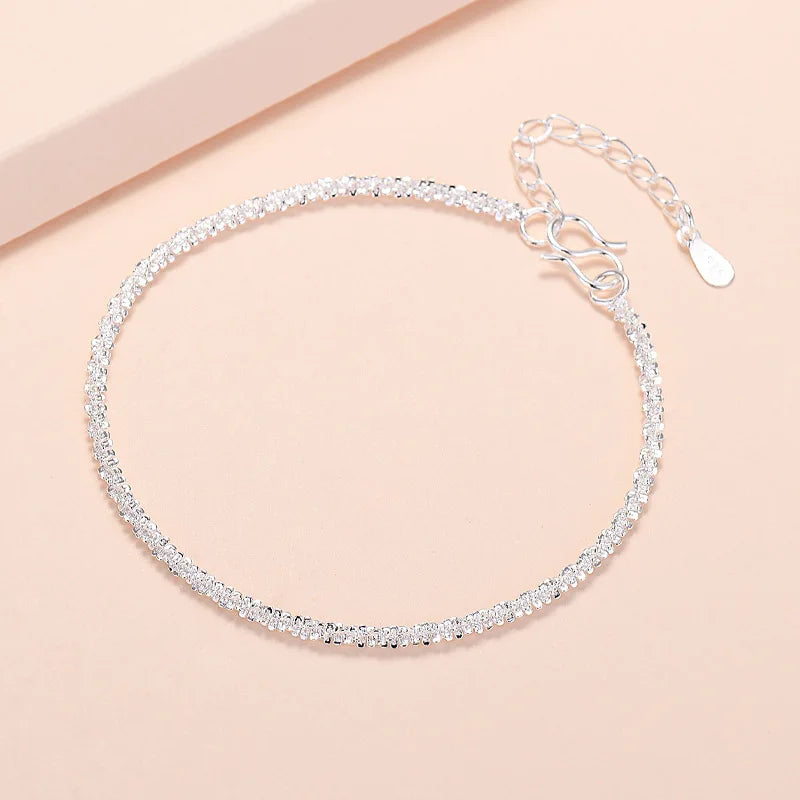925 Sterling Silver Beautiful Stars Bracelets For Women Korean Fashion Designer Adjustable Bead Bracelet Luxury Original Jewelry