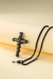 2024 New Luxurious Spoon Necklace Retro Snake Around Cross Stainless Steel Hollow Pendant Fashion Jewelry for Woman Man