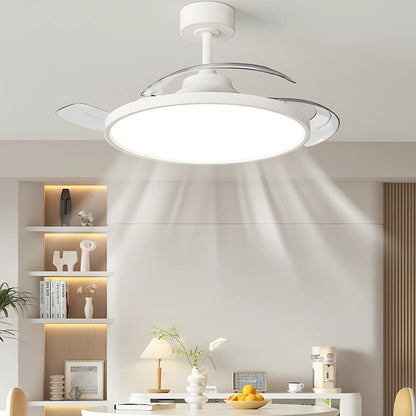 IRALAN Ceiling Lamp Fan Retractable Blades Smart with Remote Control Ceiling Fan with Light Energy Saving Led Living Room Light