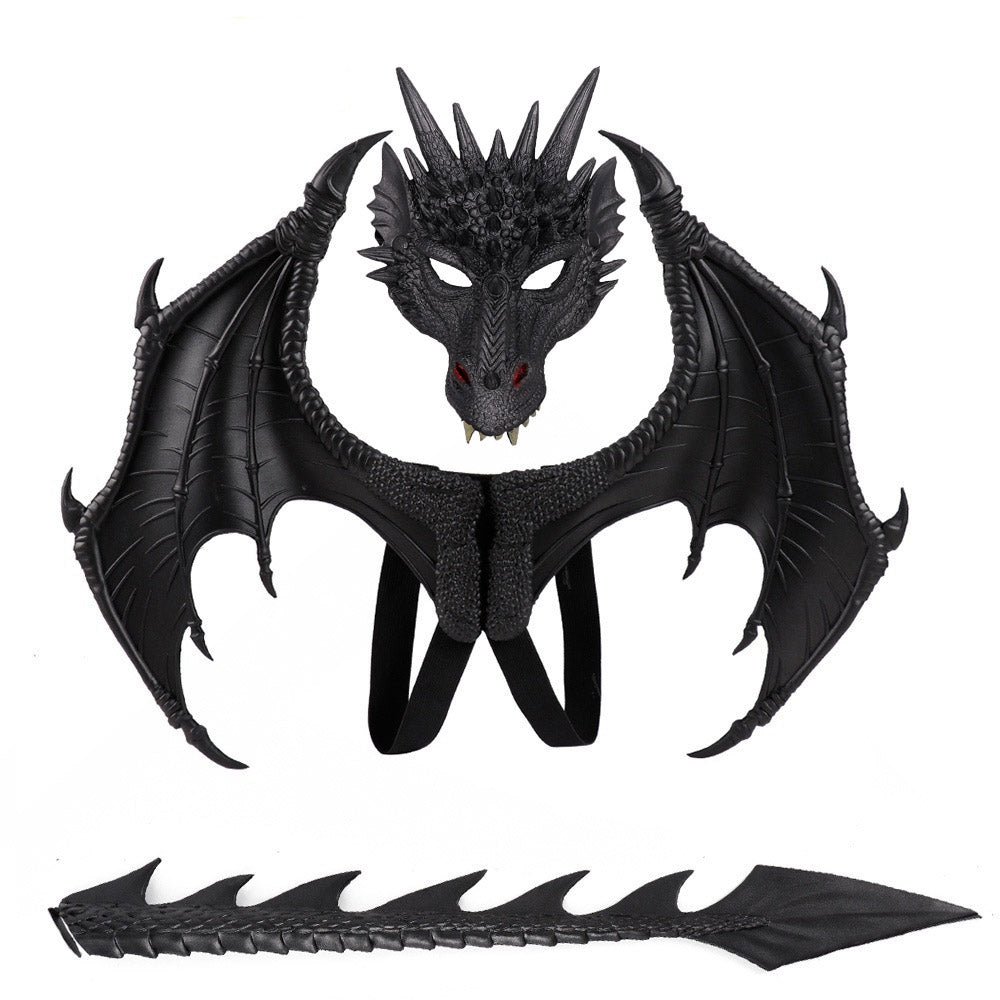 Animal Cosplay Dragon Costume Purim Christmas Gift Carnival Party Cosplay Set Wing and Tail Faucet Costume