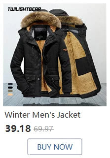 Winter Jacket Men's Parkas 6XL Oversized Thicken Male Coat High Quality Fleece Casual Padded Jackets Men Clothing Outwear T3F029