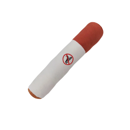 Juguete de peluche con sonido de cigarro para perros, juguete para cachorros con palo verde, juguete para morder con chirrido, relleno crudo, para articulaciones de perro.