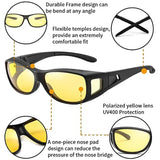 Car Night Vision Driving Glasses Anti-Glare Motorcycle Bicycle Driver Goggles UV Protection Sunglasses Eyewear Car Accessories