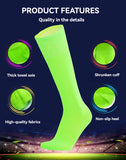 Loogdeel Football Sports Socks Long Knee Cotton Solid Color Kids Legging Stockings Soccer Baseball Ankle Adults Children Socks