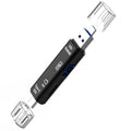 5 In 1 Multifunction USB 2.0 Type C/Usb/Micro Usb /TF/SD Memory Card Reader OTG USB Reader Card Adapter Mobile Phone Accessories