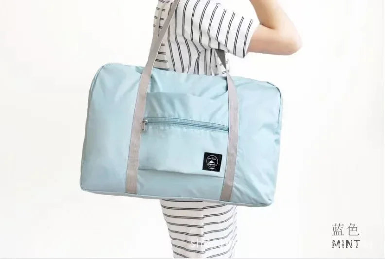 Foldable Travel Bags Nylon Large Capacity Bag Luggage WaterProof Handbags Women Men Travel Storage Clothes Packaging Organizer