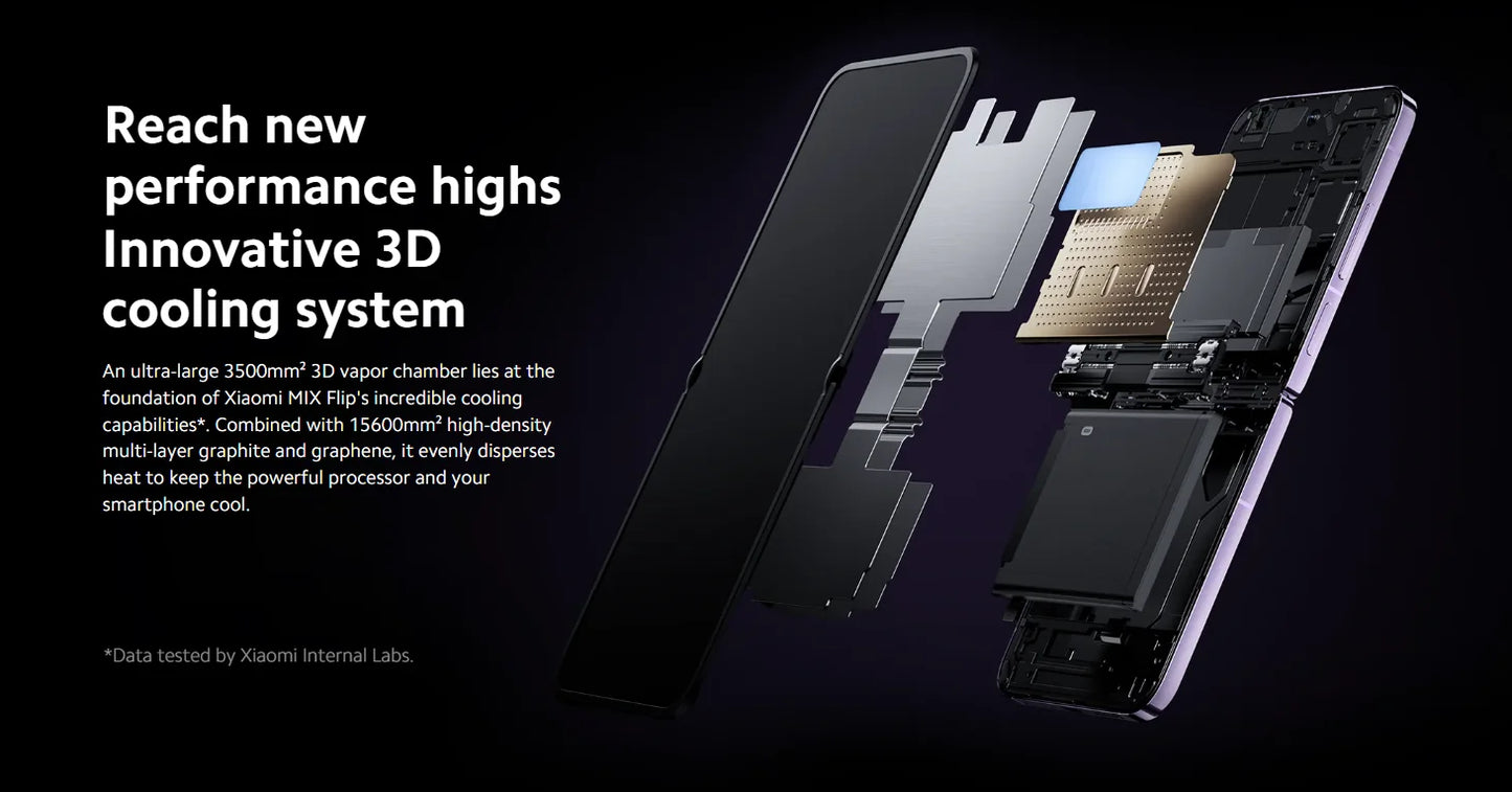 Global Version Xiaomi MIX Flip 67WHyperCharger 12GB 512GB Leica  6.86" 120Hz Display Snapdragon 8 Gen 3 Smartphone 50MP Camera