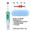 Oral B Rechargeable Electric Toothbrush Vitality Oral Hygiene Precian Clean Toothbrushes Rotating 3D White Teeth Whitening Brush