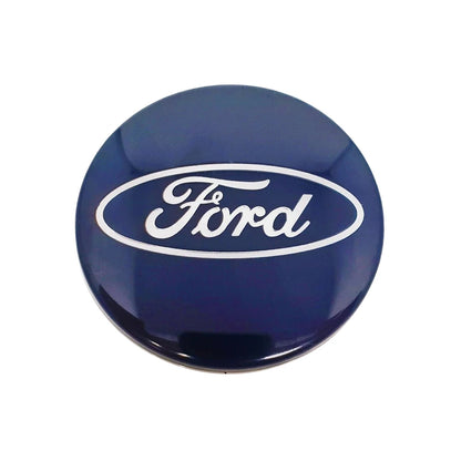 4 X 54MM Wheel Centre Caps Set Hub Centre Rim Cover Badge Blue Center Wheel Cap Kit For Ford Most Models Focus Fiesta Ka Kuga