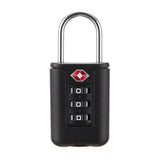 Padlock Luggage Weatherproof Anti-theft Safely Code Lock TSA Customs Lock 3 Digit Combination Lock TSA21123 Password Lock