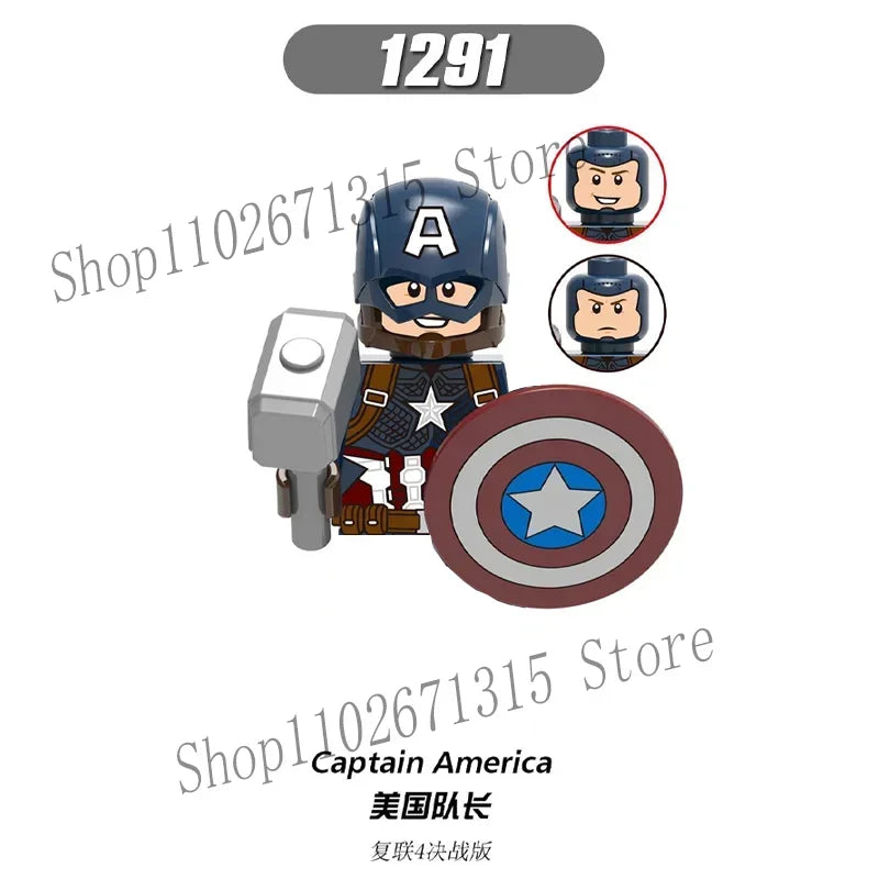 Marvel Avengers Superhero Building Blocks Iron Man Doctor Strange Hulk Thanos Spider-Man Venom Hawkeye Bricks Toys