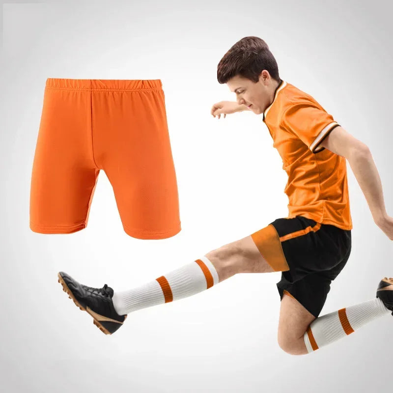 Summer Children Boy Capri Running Tights Pants Kids Basketball Football Soccer Fitness Exercise Sport Cropped Leggings Shorts 40