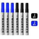 Permanent Paint Marker Pen Waterproof Black Pen for Tyre Oily Markers Quick Drying Signature Pen Stationery Supplies