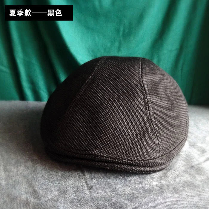 Men's Cap Classic Vintage Breathable Beret Hat for Men Visor French Artist Beanies Designer Cotton and Lined British Berets Hat