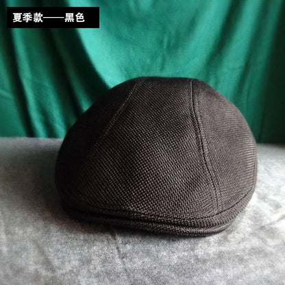 Men's Cap Classic Vintage Breathable Beret Hat for Men Visor French Artist Beanies Designer Cotton and Lined British Berets Hat