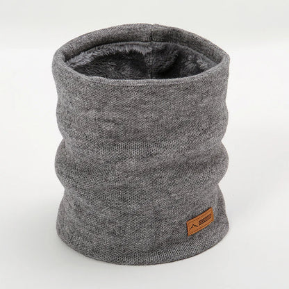2023 Winter Warm Scarf For Women Knitted Neck Scarves Rings Plush Solid Men's Collar Ring Female Foulard Neckerchief