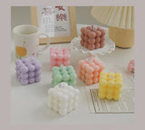 Ins Style Bubble Cube Candle Handmade Scented Candle Aromatherapy Soy Wax Candle Wedding Birthday Candles Party Home Decoration