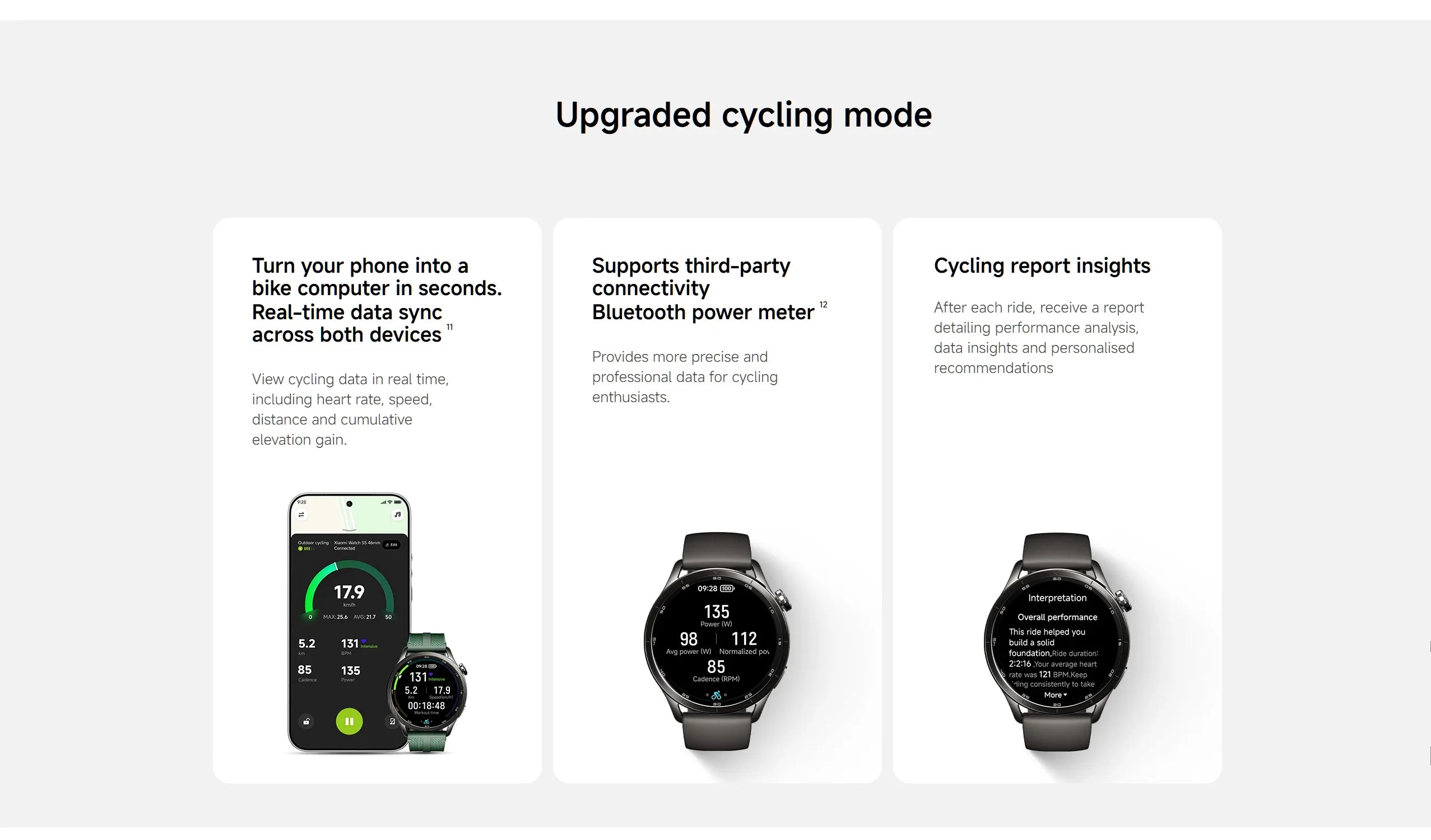 Smartwatch Xiaomi Watch S5 (Versão Global) – Tela AMOLED de 1,48", bateria com 21 dias de duração, monitoramento de saúde 24 horas e mais de 150 modos esportivos.