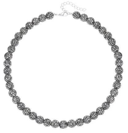 Collar de cadena de cuentas de béisbol para hombre, colección Shiny Ice, collar de béisbol, regalo para niños, amantes de los equipos de béisbol, 45 cm 