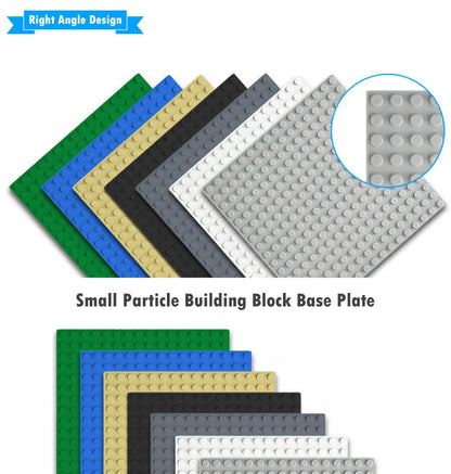 Placa base de 32 x 32, 16 x 32, 16 x 16 puntos, bloques de construcción, placa base de plástico para bricolaje, accesorios de ladrillo clásicos, juguete para niños